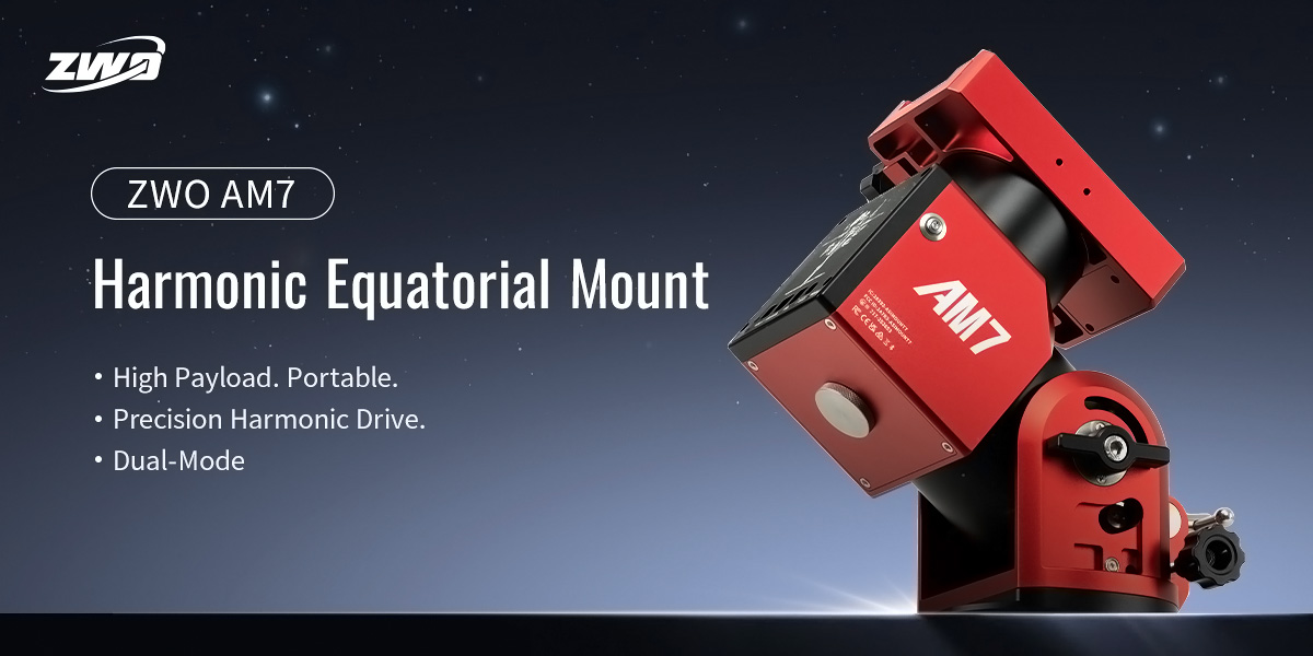 ZWO AM7 Harmonic Drive Equatorial Mount & Carbon Fibre Tripod